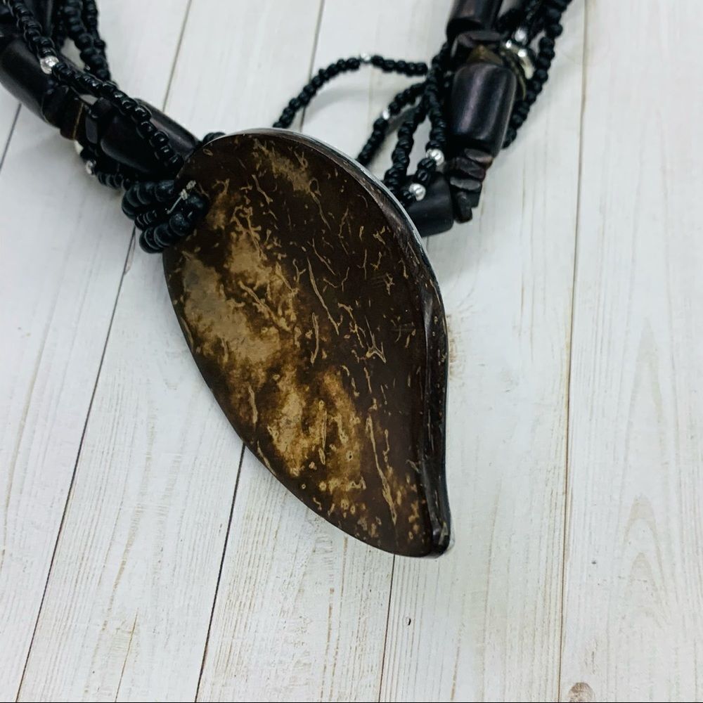‎Inlay Blue Shell Beaded Necklace - Picture 3 of 4
